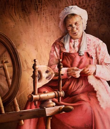 Ona Kingdon, Spinning a Tale, Winsor Newton Award - 44th National Exhibition