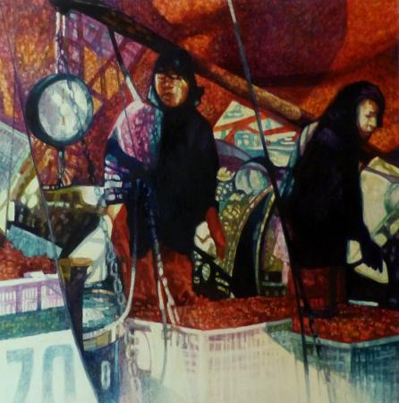 Alan Wylie, Shrimp Sellers, Strathmore Artist Papers Award