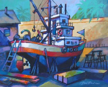 David Broad, Sausalito Dry Dock, 1st Prize Lindsay Dirkx Brown Show 2013