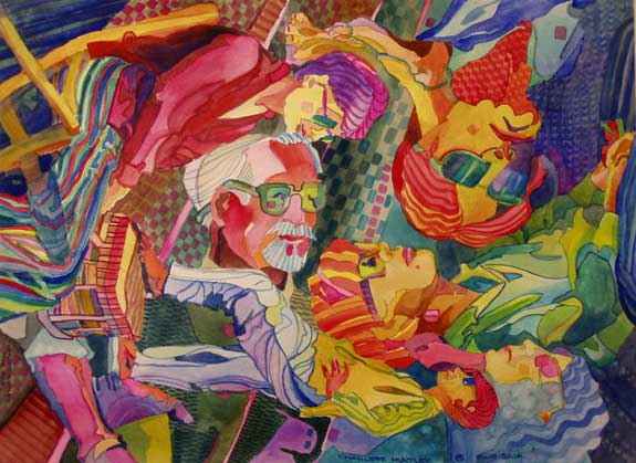 Painting by Charlotte Huntley