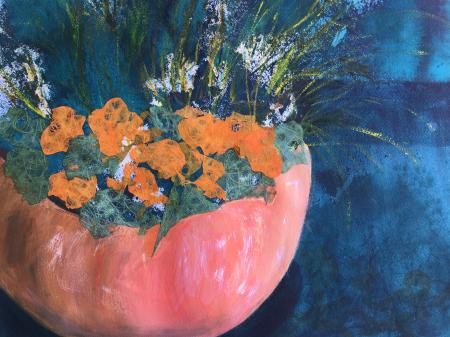 Lorraine Prinzing, Pumpkin Pot, Honorable Mention Lindsay Dirkx Brown - Change of Seasons