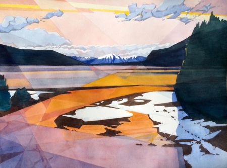 Robert Davidson, Alpine Glow at Donner Lake, Honorable Mention