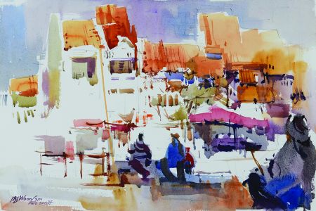 Woon Lam Ng, Boat Quay en Plein Air, Past Presidents Award