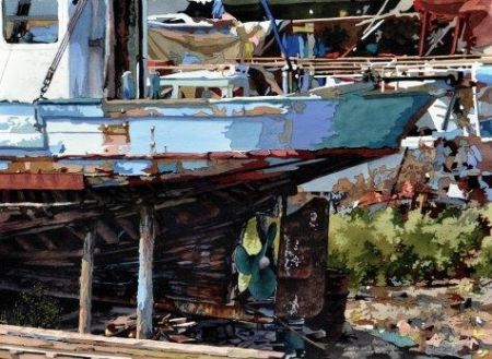 Charles Rouse, Boat Yard Blues, Bronze Award - 45th National Exhibition