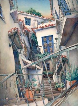 Mark Smith, Pueblos Blancos, Cheap Joe's Art Stuff Award - 45th National Exhibition