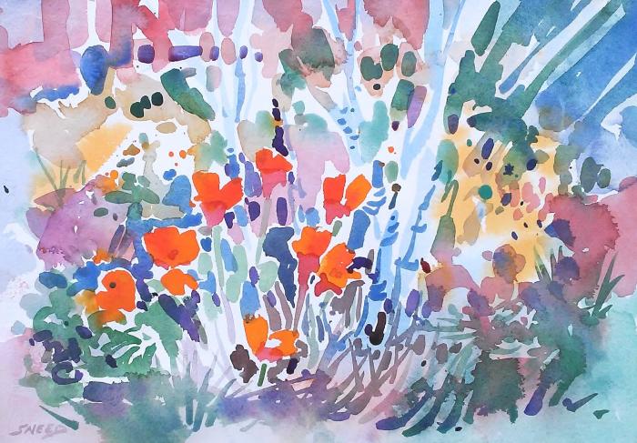 Jane Sneed, California Poppies in Tilden Park