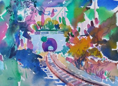 Jane Sneed, Point Richmond Train Tunnel, First Place Dominican University. Explore Color. Discover Color.