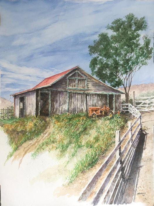 John Hopper, Barn On Road To Bodega