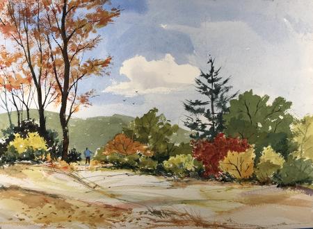 Michael Friedland, Walking into Autumn, Honorable Mention San Ramon City Hall Gallery
