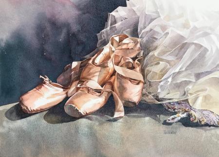 Tia Kratter, En Pointe, Strathmore and Golden Artist Colors, Inc. Award, CWA 49th National Exhibition