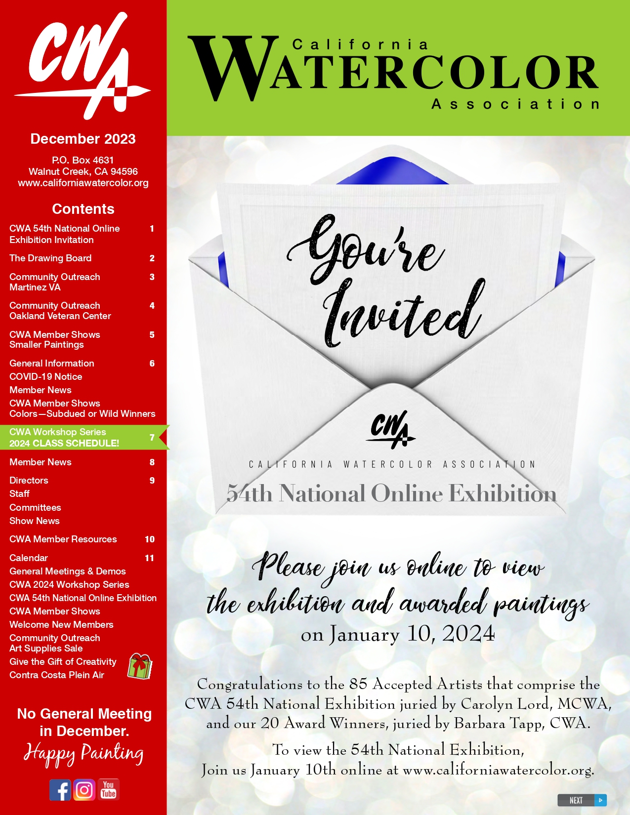 CWA December 2023 Newsletter