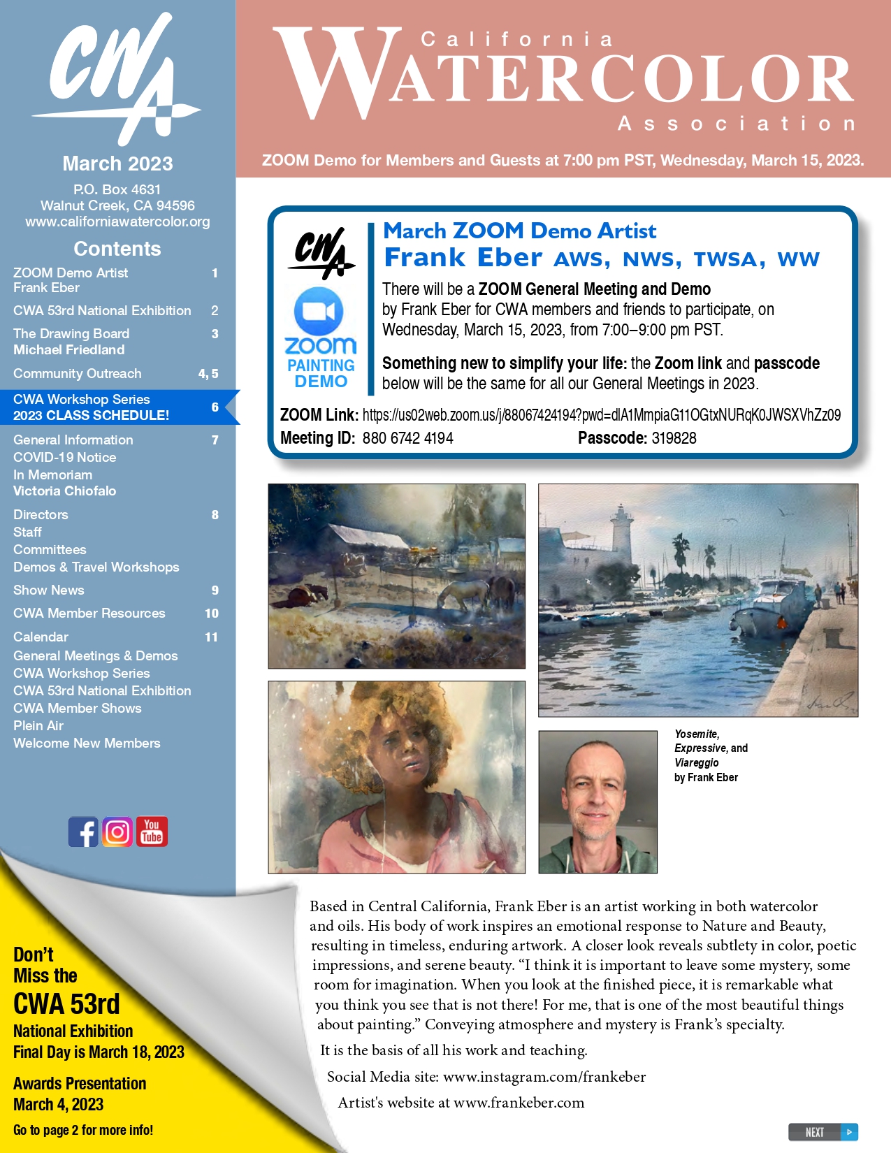 CWA 2023 March Newsletter