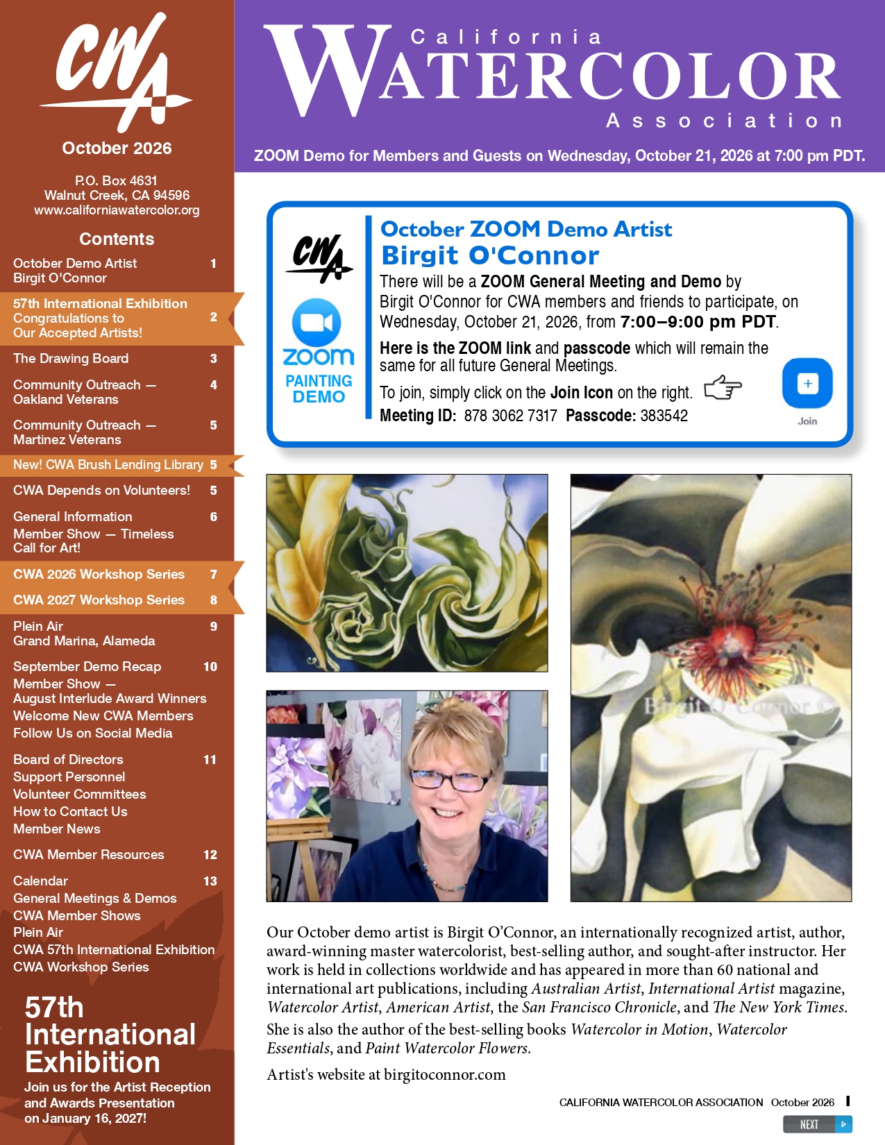 CWA October 2026 Newsletter CWA October 2026 Newsletter